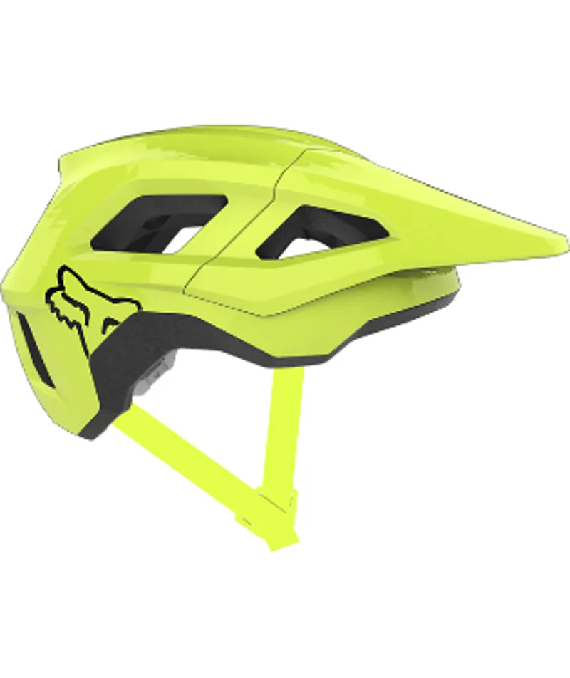 Fox Youth Mainframe Helmet in Fluorescent Yellow 